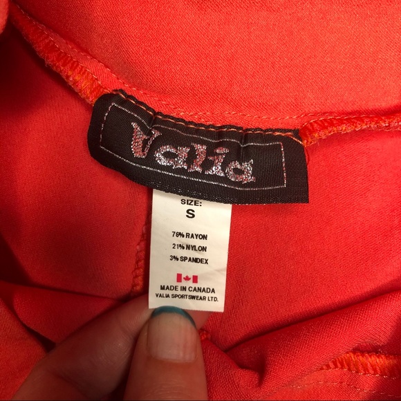 Valia High waisted Coral/Orange shorts! - Picture 6 of 6